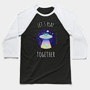 Alien UFO Baseball T-Shirt